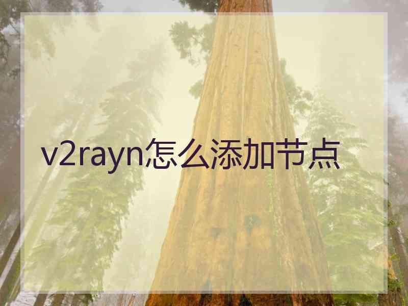 v2rayn怎么添加节点