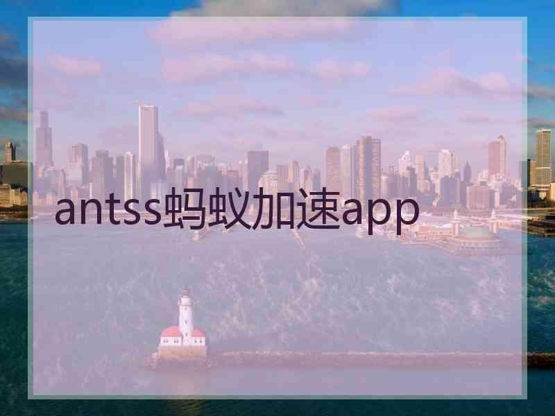 antss蚂蚁加速app