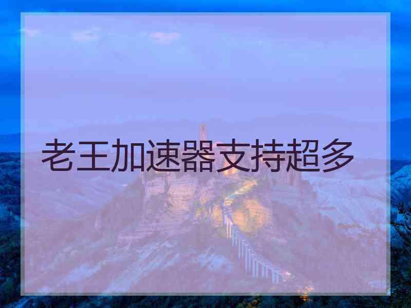 老王加速器支持超多