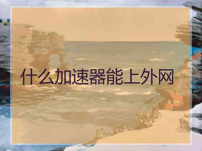 什么加速器能上外网