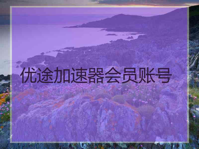 优途加速器会员账号