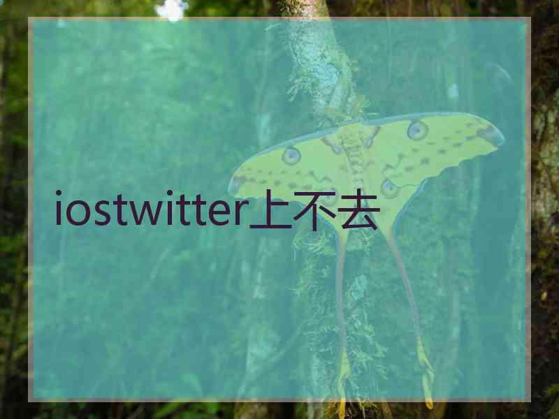 iostwitter上不去