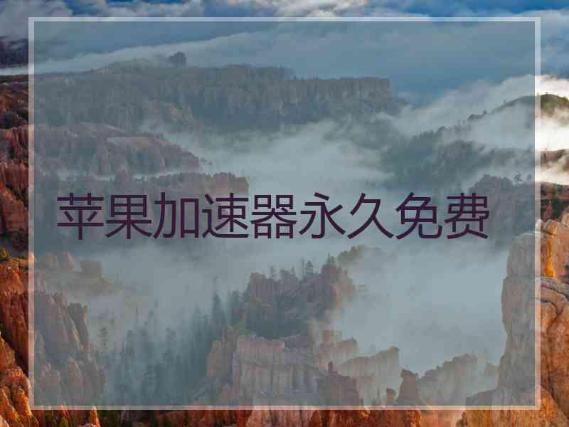 苹果加速器永久免费