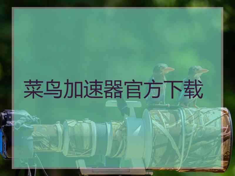 菜鸟加速器官方下载