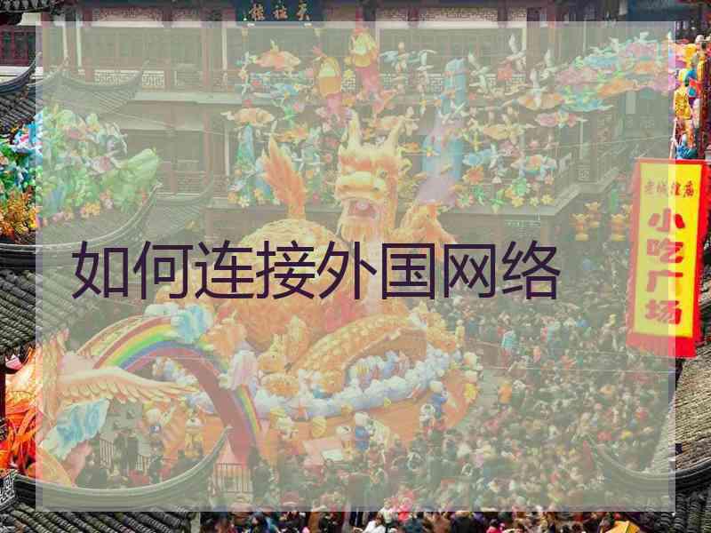 如何连接外国网络