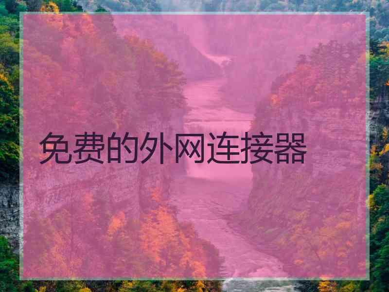 免费的外网连接器