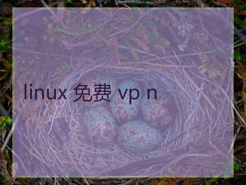 linux 免费 vp n