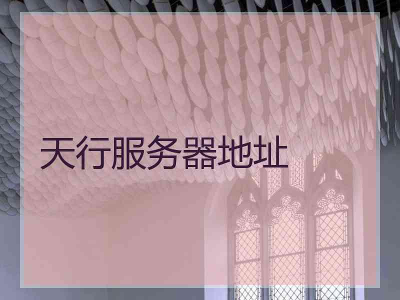 天行服务器地址