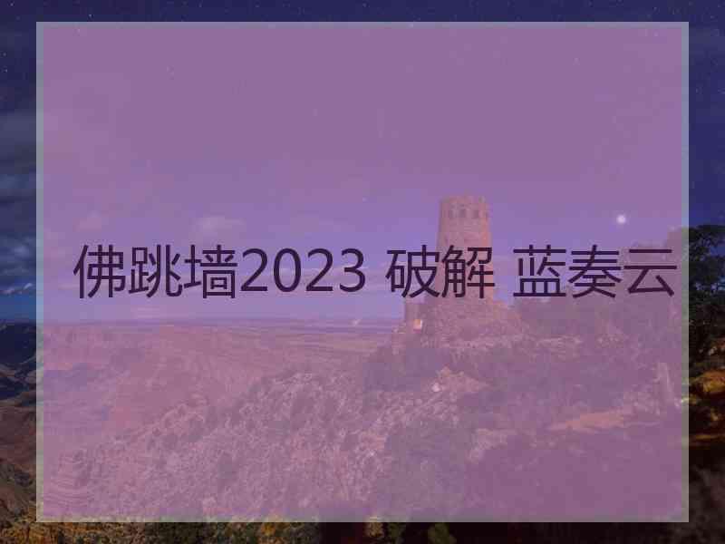 佛跳墙2023 破解 蓝奏云