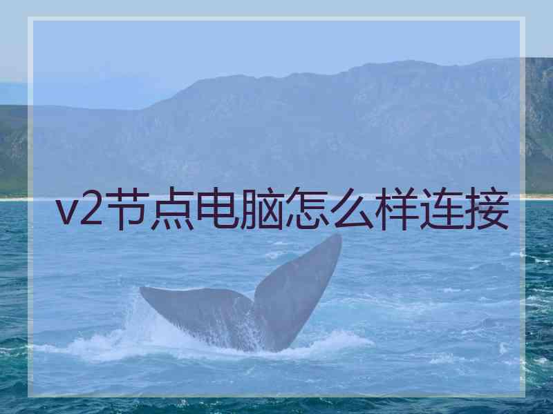 v2节点电脑怎么样连接