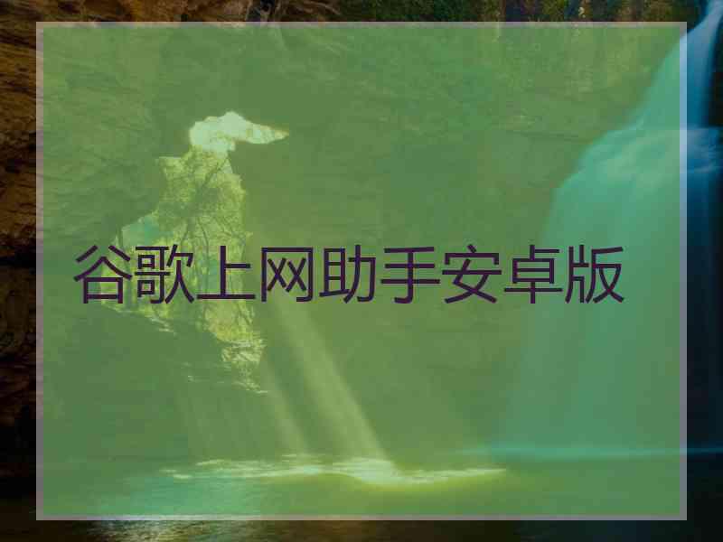 谷歌上网助手安卓版