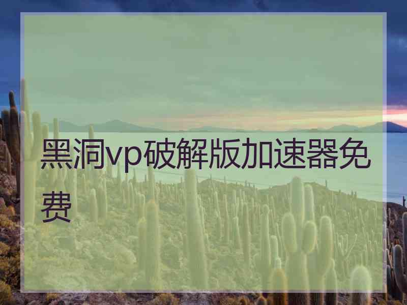 黑洞vp破解版加速器免费