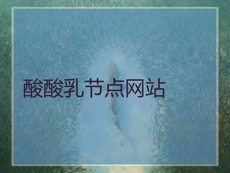 酸酸乳节点网站