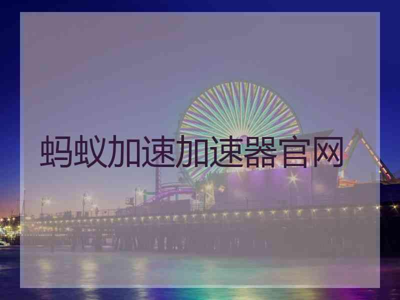 蚂蚁加速加速器官网