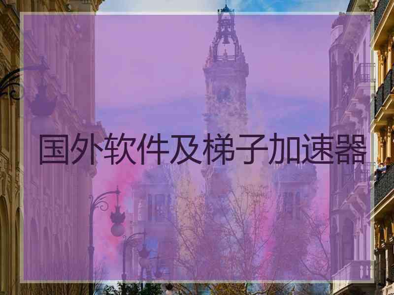 国外软件及梯子加速器