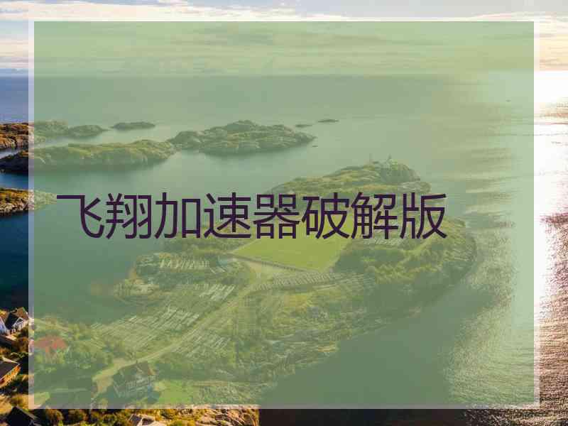 飞翔加速器破解版